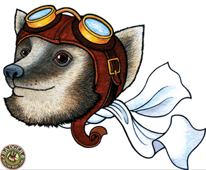Animated GIF of illustrated Badger with different beard styles