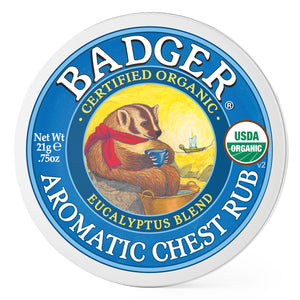 organic aromatic chest rub small tin