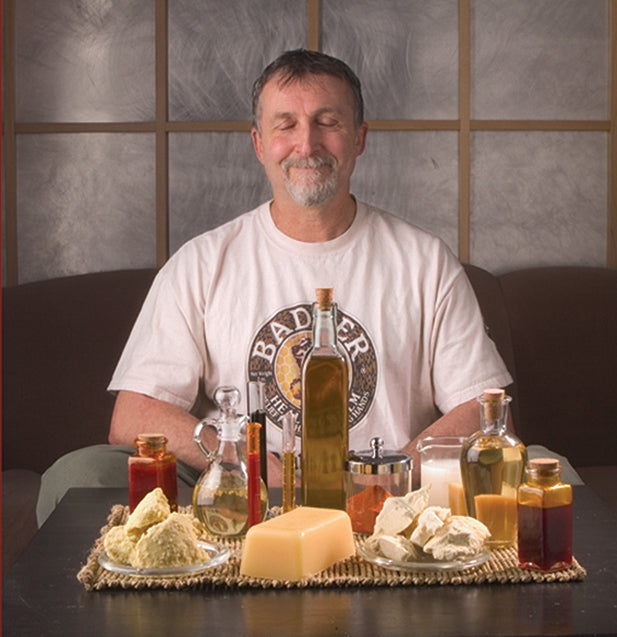 Badger Bill with some of our favorite raw ingredients