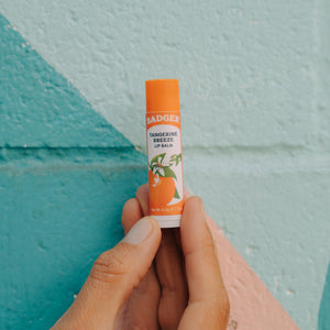 organic lip balm tangerine breeze