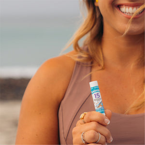 lip sunscreen mineral zinc oxide SPF 15 lip balm lifestyle