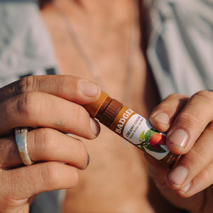 creamy cocoa butter lip balm lifestyle