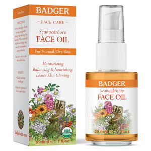 organic seabuckthorn face oil bottle box