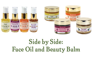 face oil and beauty balm