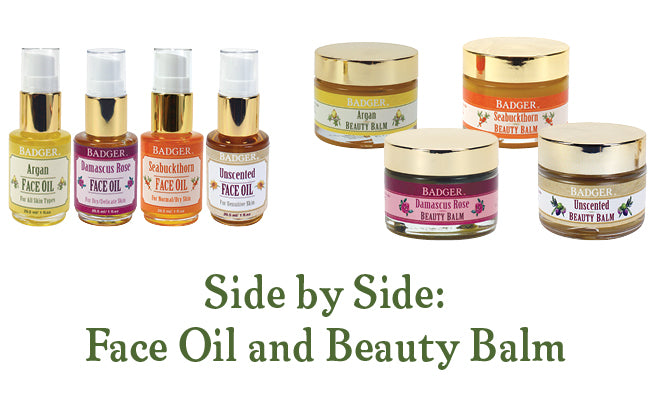 Side by Side: Face Oil and Beauty Balm