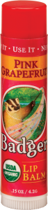 Badger Organic Pink Grapefruit Classic Lip Balm